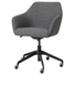 Офісне крісло TOSSBERG / LANGFJALL / 195.131.23;темно-сірий/чорний;тканина;