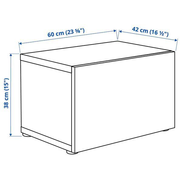 Комбінація навісних шаф, білий/Лаппвікен білий, 60x42x38 см BESTA / 494.296.89
