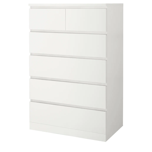 Комод MALM на 6 ящиков / 604.036.02;білий; 80x123; MALM магазин Glance Комод MALM на 6 ящиков / 604.036.02;білий; 80x123;