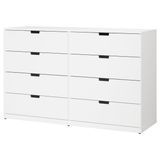 Комод, 8 шухляд, білий, 160x99 см NORDLI / 292.395.05 NORDLI магазин Glance