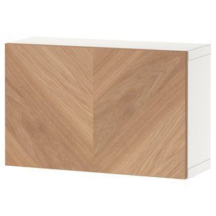 Комбінація навісних шаф, білий/дуб Хедевікен, 60x22x38 см BESTA / 594.292.50