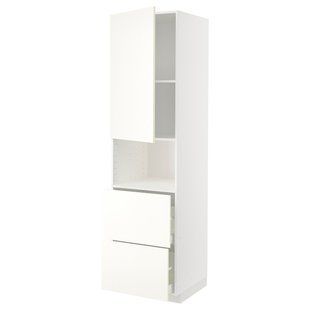 Вальстена білий, 60x60x220 см, 2 дверцята/2 шухляди METOD/MAXIMERA / 595.074.55