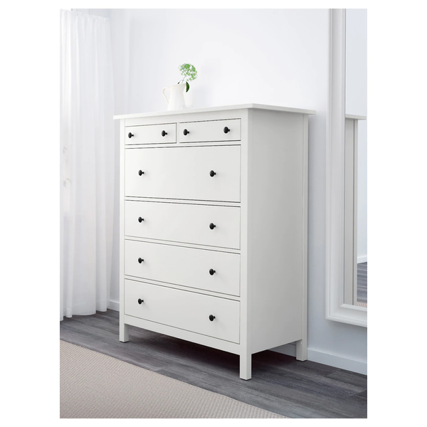 Комод HEMNES на 6 шухляд / 602.392.73;біла морилка;108х131;