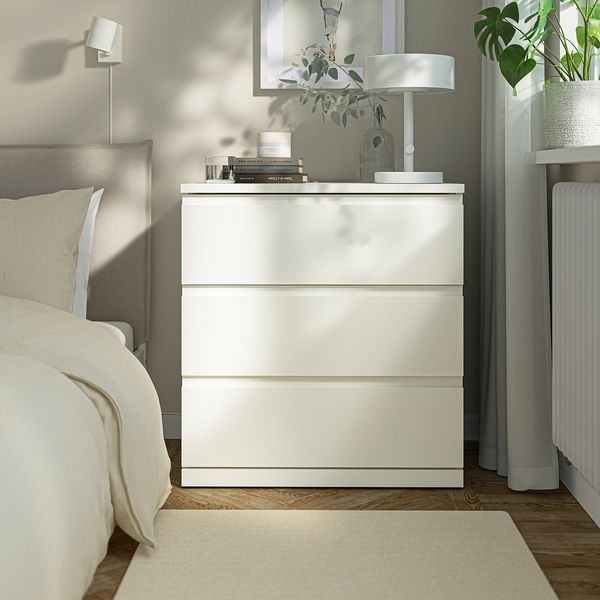 Комод, 3 ящика, белый, 70x50x75 см STORKLINTA / 306.275.33 STORKLINTA магазин Glance Комод, 3 ящика, белый, 70x50x75 см STORKLINTA / 306.275.33