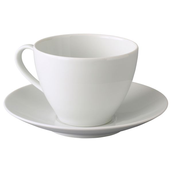 Чайная чашка с блюдцем VARDERA / 402.774.59;білий;Фарфор;