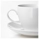 Чайна чашка з блюдцем VARDERA / 402.774.59;білий;Фарфор;