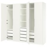 Комплект шкафа, белый/кремовый, 250x60x236 см. PAX/TONSTAD / 895.499.01 PAX/TONSTAD магазин Glance