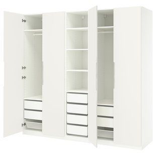 Комплект шкафа, белый/кремовый, 250x60x236 см. PAX/TONSTAD / 895.499.01