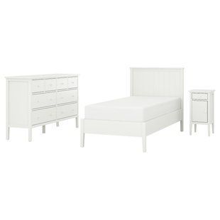 Комплект меблів для спальні з 3 предметів, білий, 90x200 см GULLABERG / 796.187.11