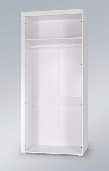Шкаф SAMBA / reg.1;корпус - білий мат фронт-білий глянець (white);