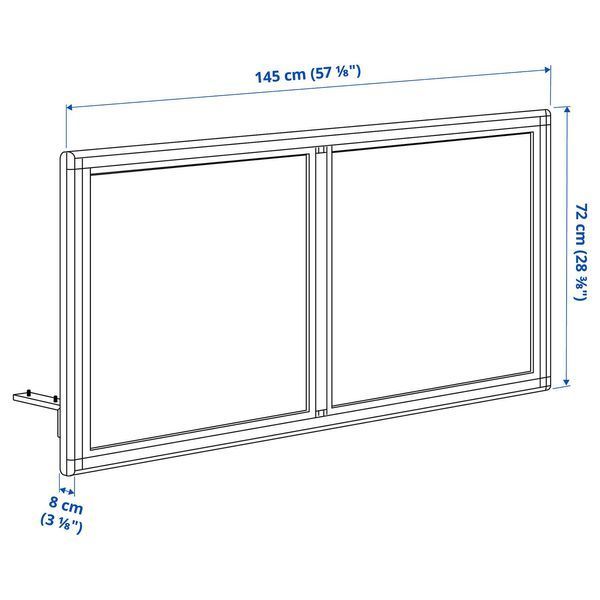 Акустический экран для стола, бежевый Gunnared, 145x72 см. MITTZON / 405.281.94