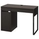 Комп'ютерний стіл MICKE 105х50 см / 102.447.43;чорний/коричневий;