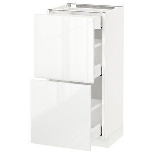 Розмір 2 шт./3 шт., білий/Рінгхульт білий, 40x37 см METOD/MAXIMERA / 390.516.73