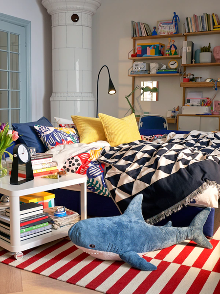 Плюшева іграшка IKEA BLAHAJ / 303.735.88;синій;100;Плюш;