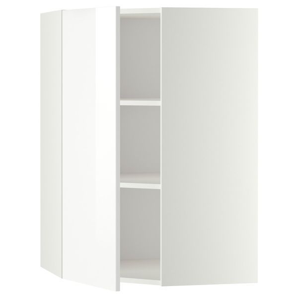 Кутова стінка з полицею, білий/Рінгхульт білий, 68x100 см METOD / 399.185.23 METOD магазин Glance Кутова стінка з полицею, білий/Рінгхульт білий, 68x100 см METOD / 399.185.23
