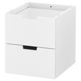Модульный комод с двумя ящиками, белый, 40x45 см. NORDLI / 903.834.57 NORDLI магазин Glance
