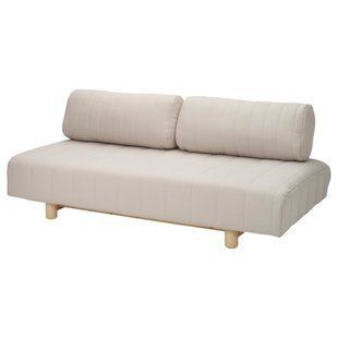 Трехместный раскладной диван Skiftebo, светло-серо-бежевый. IKEA PS 2026 / 206.203.44
