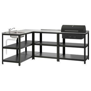 Кухонная мойка/угольный гриль, нержавеющая сталь, 233 x 147 см GRILLSKAR / 896.161.13