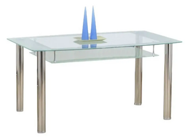 Кухонний стіл CRISTAL / V-CH-CRISTAL-ST-BEZBARWNY;прозорий/ молочний;