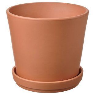 Квітковий горщик з блюдцем, вуличний теракотовий, 24 см BRUNBAR / 306.120.51