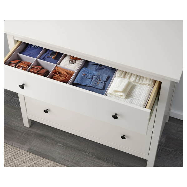 Комод HEMNES на 3 ящика / 804.247.45;біла морилка;