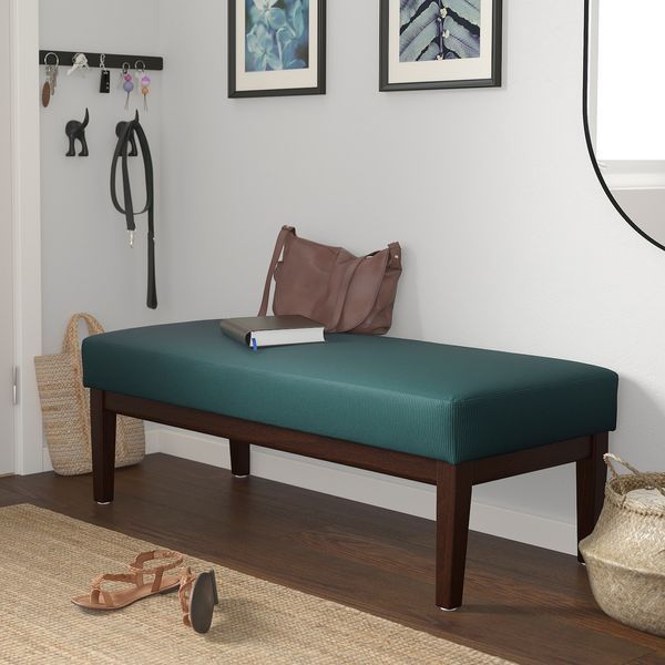Лавка/пуф EKENASET 112 см / 405.335.34;сіро-бірюзовий;