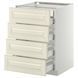 Sz stj 4fr/2n/3dsr sz, білий/Bodbyn cream, 60x60 см METOD/MAXIMERA / 799.133.64