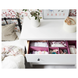 Комод HEMNES на 3 ящика / 804.247.45;біла морилка;