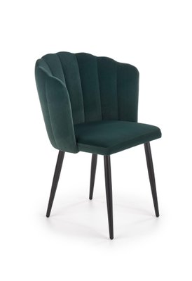 Кухонний стілець K386 / V-CH-K/386-KR-C.ZIELONY;чорний/зелений;