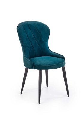 Кухонний стілець K366 / V-CH-K/366-KR-C.ZIELONY;чорний/зелений;