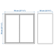 Шкафчик с 2 дверками и 1 полкой EKET 70x35x70 см / 203.339.51;білий;