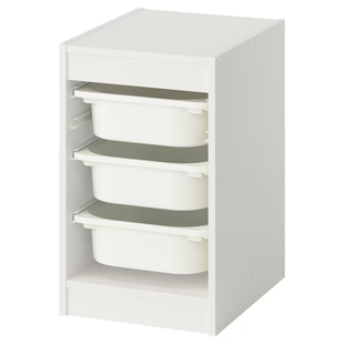 Стелаж з 3-контейнерами TROFAST 34x44x56 cm / 295.732.20;білий/білий;