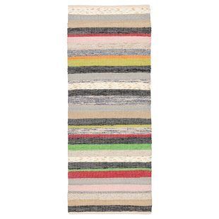 Килим плоского плетіння, ручної роботи/бавовна, різні кольори, 70x180 см RANGSTRUP / 204.709.19