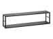 Стеллаж металлический Switch горизонтальный 120 / 27 ZZ SW RM 7;чорний матовий;120x31x25;