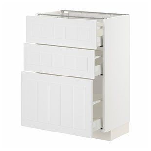 Підлогова шафа з 3 шухлядами, білий/Стенсунд білий, 60x37 см METOD/MAXIMERA / 394.095.16