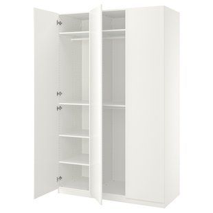 Комбінація шаф, білий/білий, 150x60x236 см PAX/FORSAND / 995.006.97