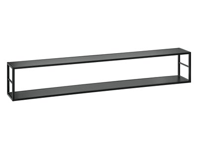 Стеллаж металлический Switch горизонтальный 180 / 27 ZZ SW RM 8;чорний матовий;180x31x25;