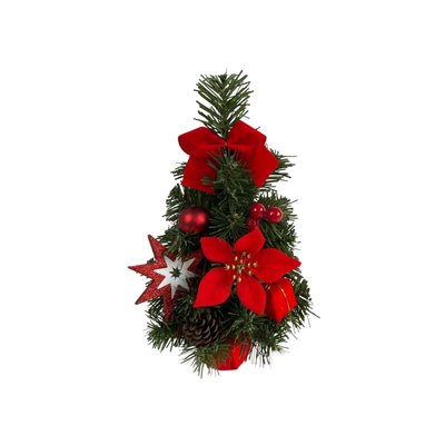 Різдвяна ялинка 30 см / ANT0514;червоний;