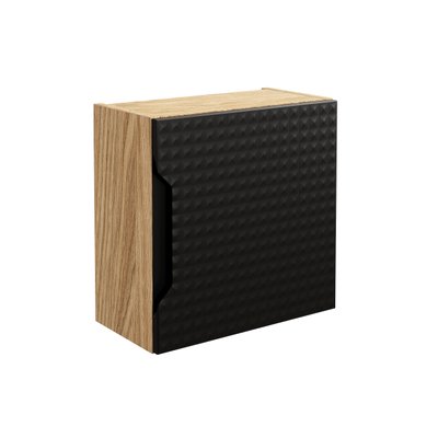 Шафка квадратна для ванної кімнати LUXOR / LUXOR BLACK 83-35-1DQ;чорний/ дуб вотан;35х35;