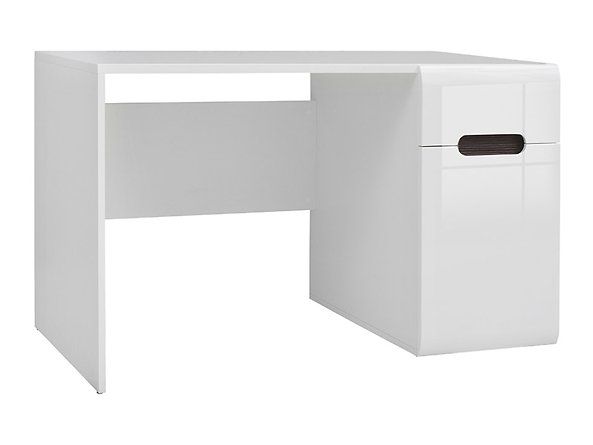 Комп'ютерний стіл Azteca Trio / S504-BIU1D1S/8/12-BI/BIP;білий/білий глянець;
