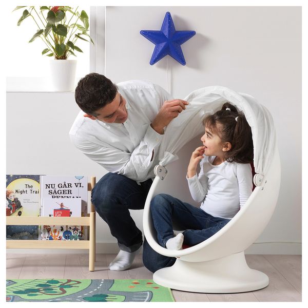 Детское кресло IKEA PS LOMSK / 104.071.36;білий;