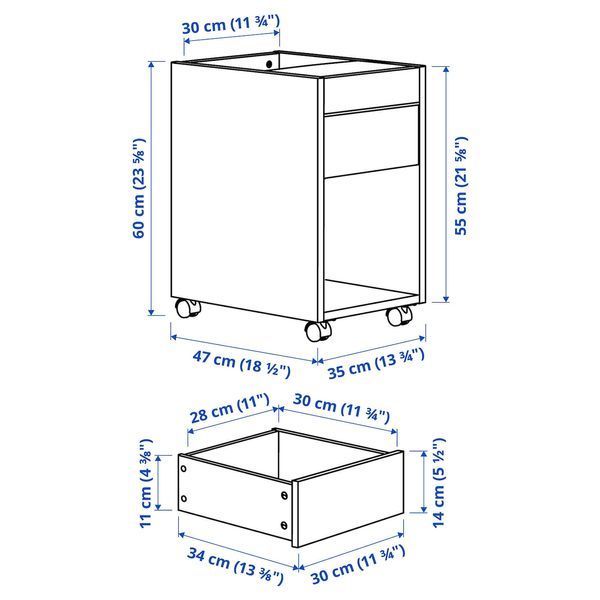 Комод на колесах TONSTAD / 005.382.08;коричневий; TONSTAD магазин Glance Комод на колесах TONSTAD / 005.382.08;коричневий;