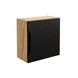 Шкафчик квадратный для ванной комнаты LUXOR / LUXOR BLACK 83-35-1DQ;чорний/ дуб вотан;35х35;