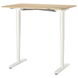 Комп'ютерний стіл BEKANT 120x80 см ( висота 65-125 см) / 592.822.48;дуб білий/ білий;