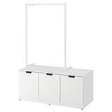 Комод, 3 шухляди, білий, 120x169 см NORDLI / 392.951.38 NORDLI магазин Glance