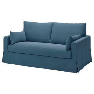 Двухместный диван-кровать, цвет Tallmyra blue HYLTARP / 195.148.77