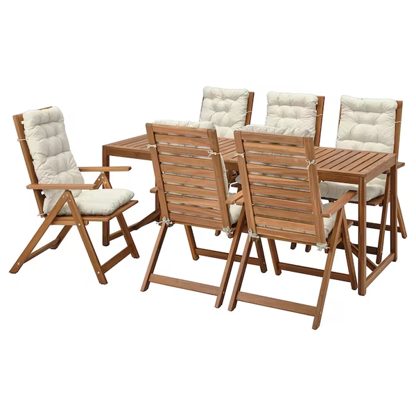 Стол и 6 раскладных стульев NAMMARO / 894.912.12;