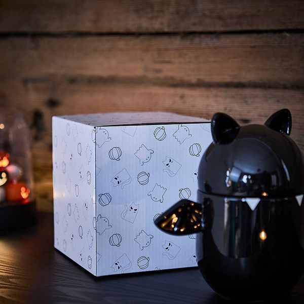 Миска з кришкою, чорна кажан, 19 см KUSTFYR / 706.306.04