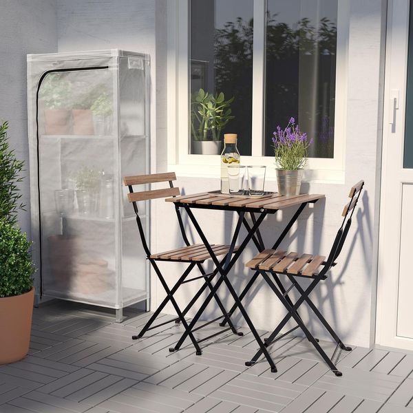Стелаж з чохлом HYLLIS 60x27x140 см / 992.917.45;Сірий;