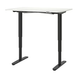 Комп'ютерний стіл BEKANT 120x80 см ( висота 65-125 см) / 090.225.21;білий/чорний;
